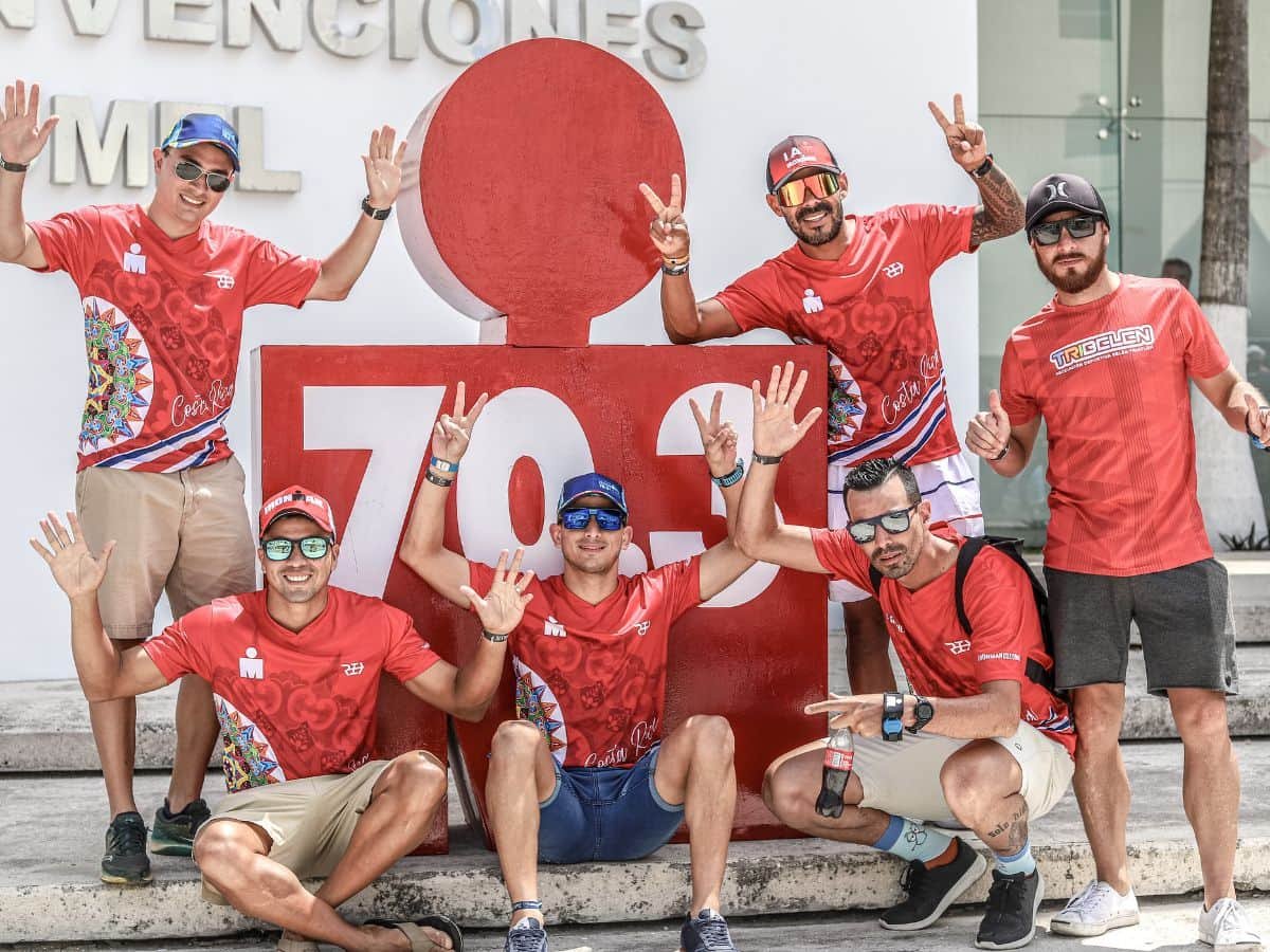 Athletes and race-week team in Cozumel during IRONMAN 70.3
