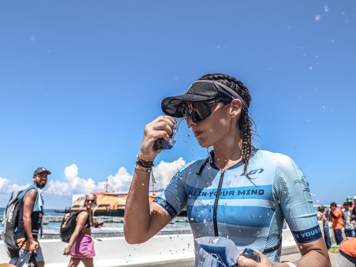 things to do in Cozumel during IRONMAN 1 Athlete near the Cozumel passenger ferry terminal during race week