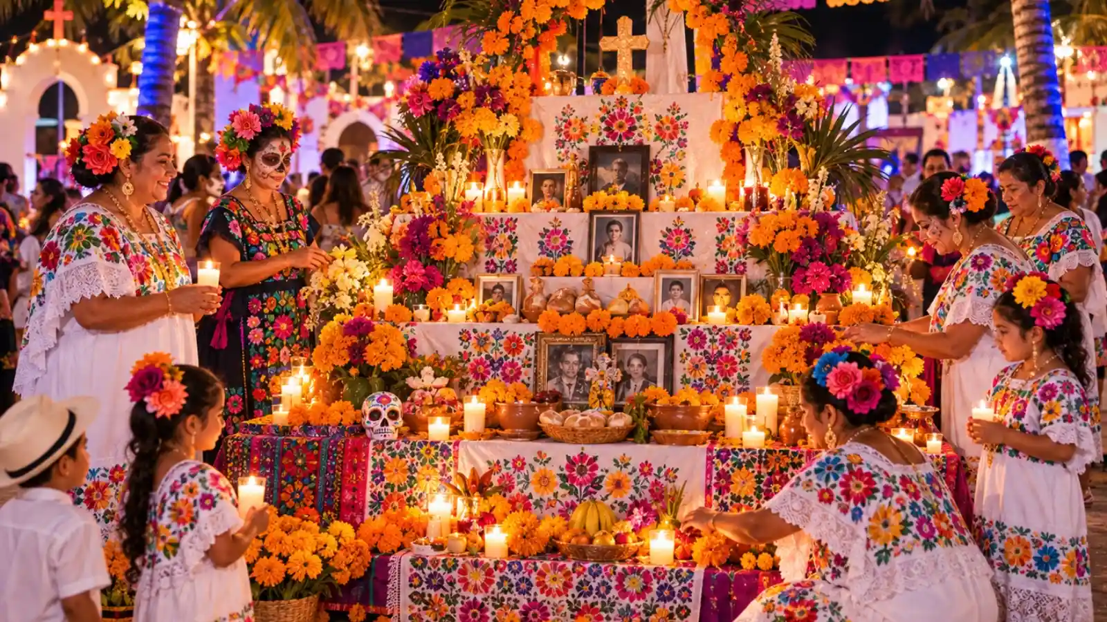 Day of the Dead in Isla Mujeres cultural celebration concept