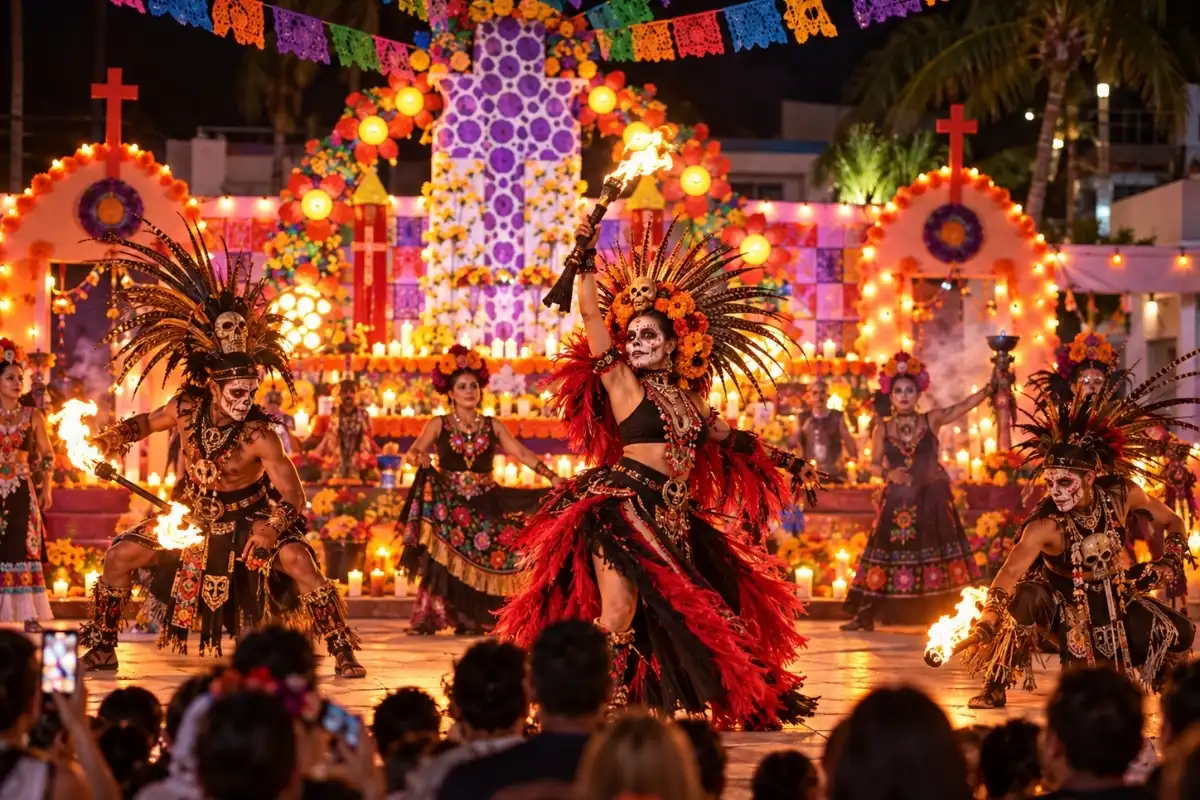 Day of the Dead in Isla Mujeres 2026 traditional dance celebration
